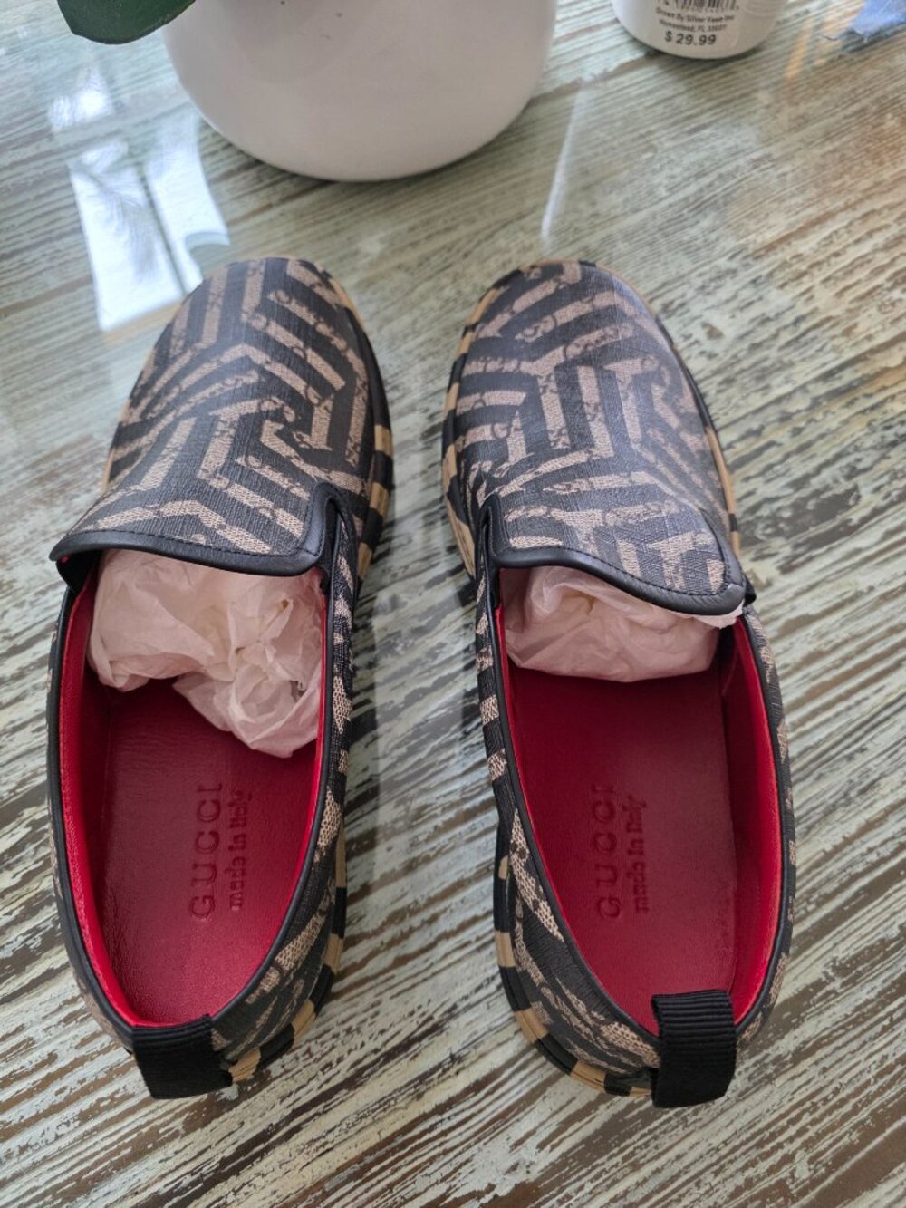 RARE Gucci GG Dublin Calido sneakers slip-on loafers 9.5 UK/10.5 US